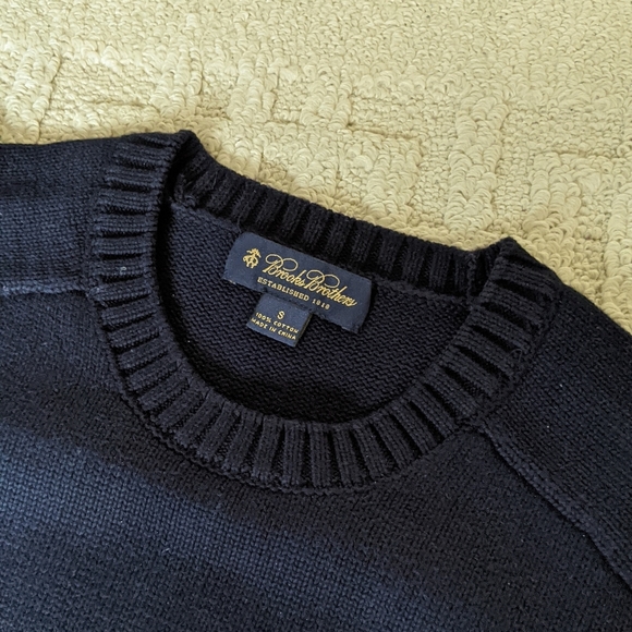 BROOKS BROTHERS Nautical Knit Cotton Sweater - Picture 9 of 10